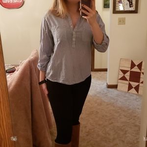 2/$15 Pinstriped Blouse